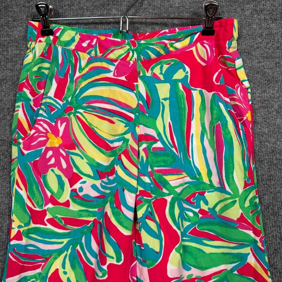 Lilly Pulitzer Womens Size XS Cambridge Palazzo Pants Jungle Resort Floral - Picture 4 of 9